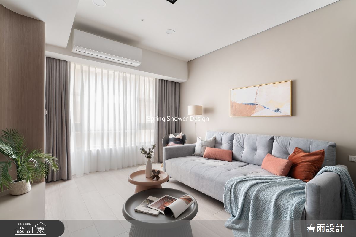 老屋(16~30年)＿現代風客廳案例圖片＿春雨設計＿春雨_298 大學風呂之8