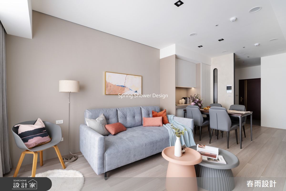 老屋(16~30年)＿現代風客廳餐廳案例圖片＿春雨設計＿春雨_298 大學風呂之12