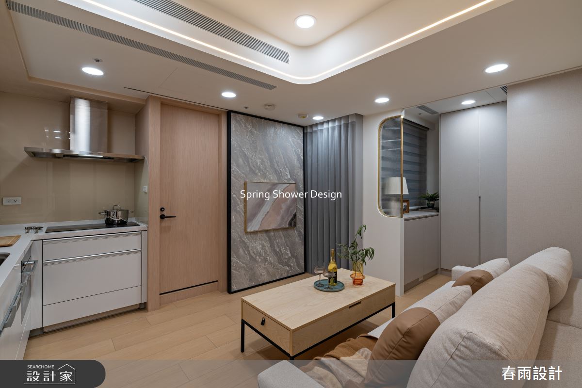 新成屋(5年以下)＿現代風客廳廚房案例圖片＿春雨設計＿春雨_299 仁仁邑之7