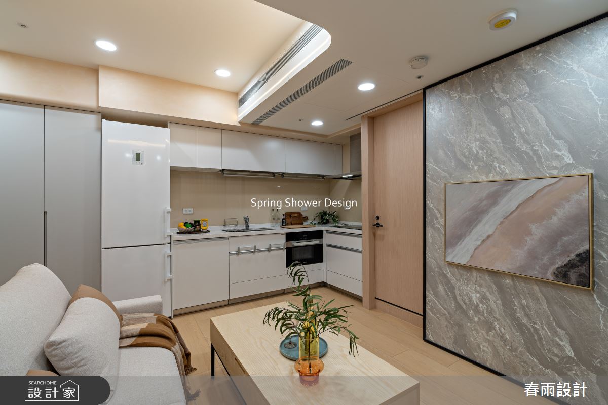 新成屋(5年以下)＿現代風客廳廚房案例圖片＿春雨設計＿春雨_299 仁仁邑之13