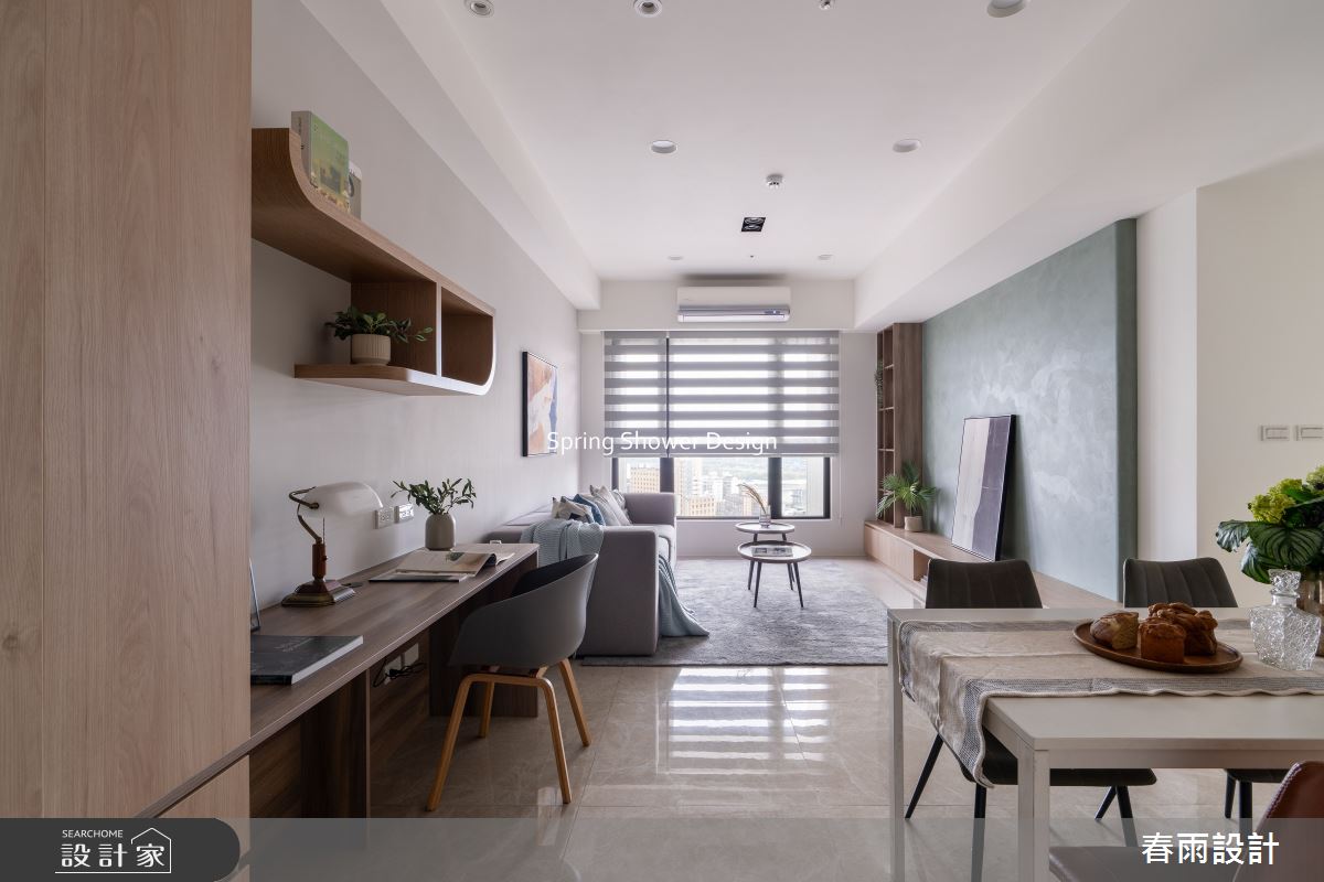 新成屋(5年以下)＿北歐風客廳餐廳書房案例圖片＿春雨設計＿春雨_301 富都新庄之7