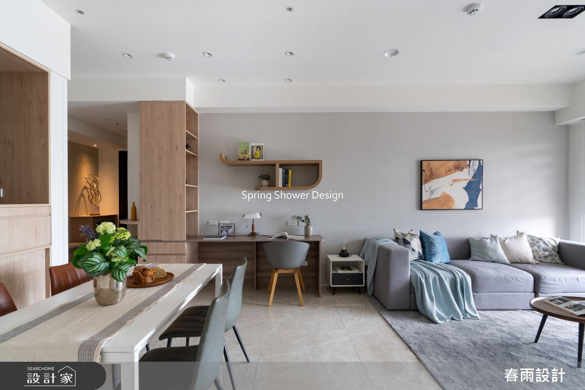 新成屋(5年以下)＿北歐風玄關客廳餐廳書房案例圖片＿春雨設計＿春雨_301 富都新庄之10