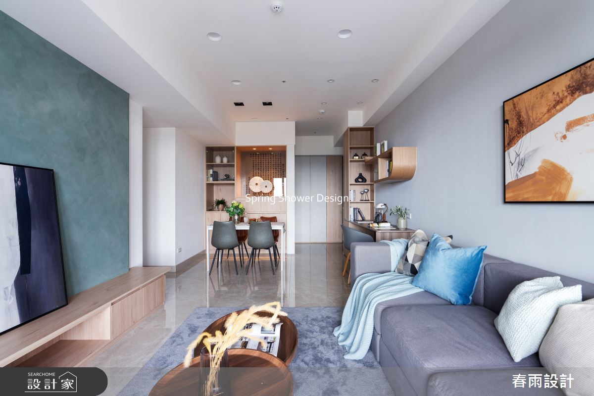新成屋(5年以下)＿北歐風客廳餐廳書房案例圖片＿春雨設計＿春雨_301 富都新庄之19