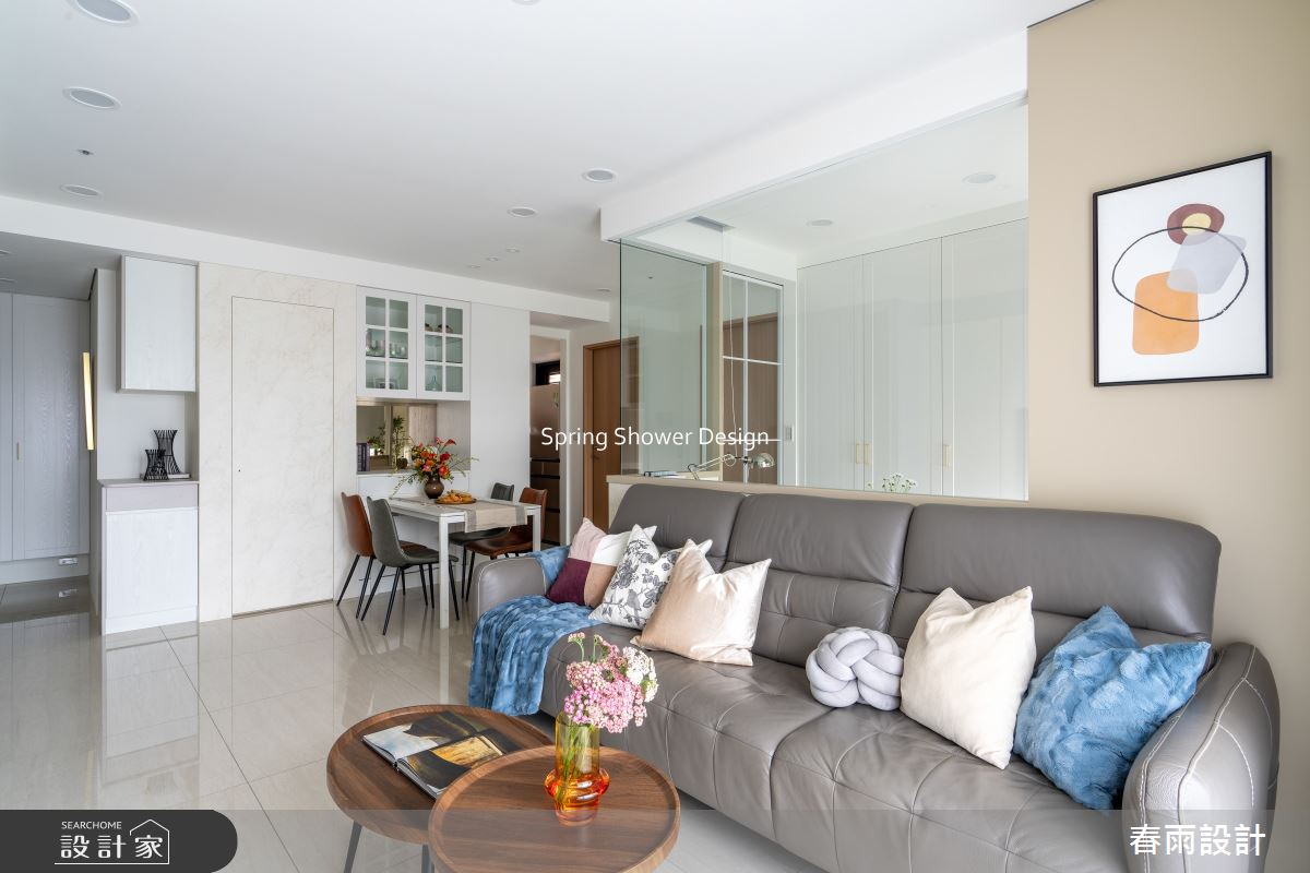 22坪新成屋(5年以下)＿現代風玄關客廳餐廳案例圖片＿春雨設計＿春雨_302 宏延富山滙之21
