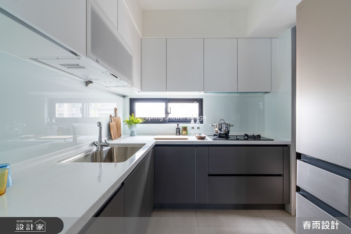 22坪新成屋(5年以下)＿現代風廚房案例圖片＿春雨設計＿春雨_302 宏延富山滙之27