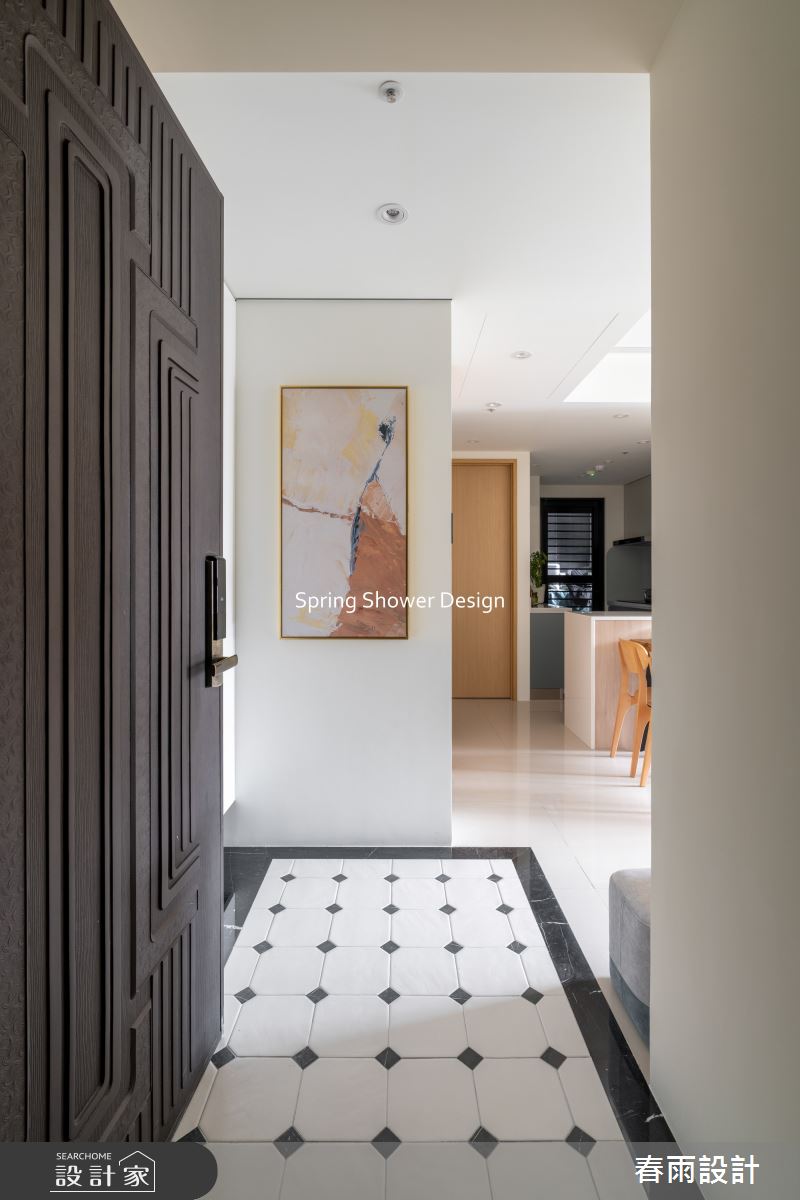 新成屋(5年以下)＿美式風玄關案例圖片＿春雨設計＿春雨_304 遠雄新未來3之1