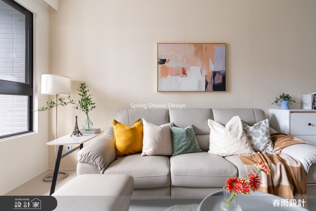 新成屋(5年以下)＿美式風客廳案例圖片＿春雨設計＿春雨_304 遠雄新未來3之9