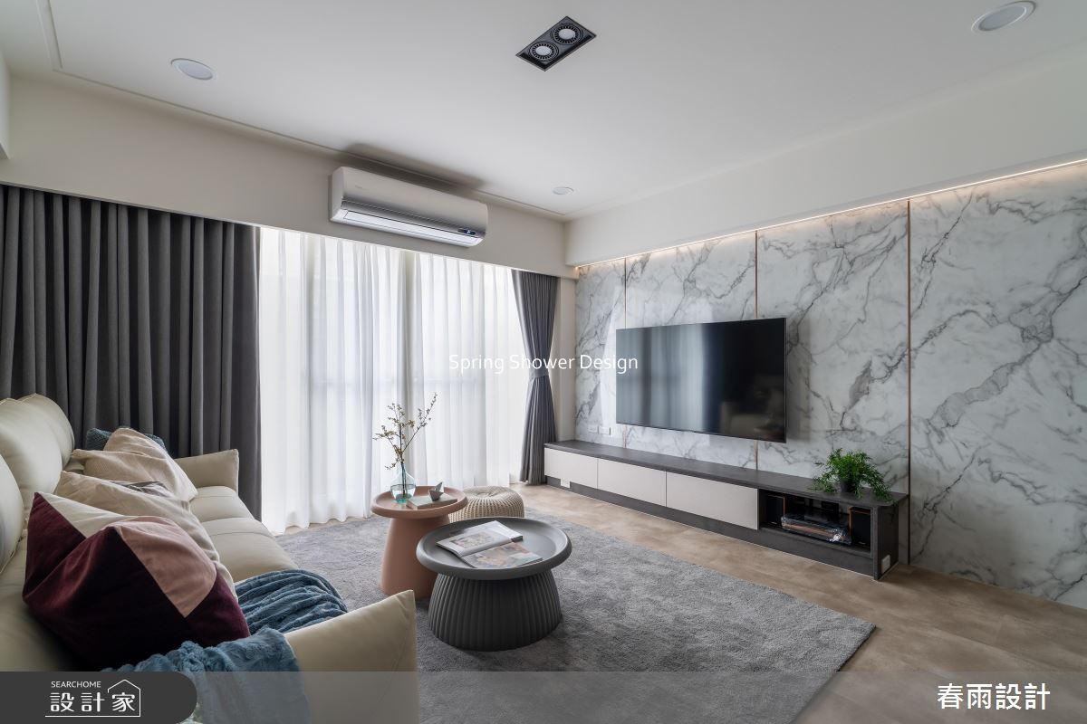 老屋(16~30年)＿現代風客廳案例圖片＿春雨設計＿春雨_305 慶城街之8