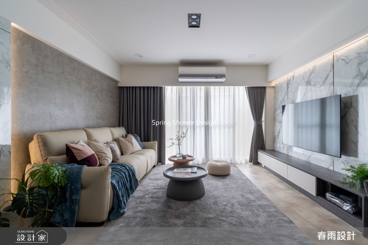 老屋(16~30年)＿現代風客廳案例圖片＿春雨設計＿春雨_305 慶城街之9