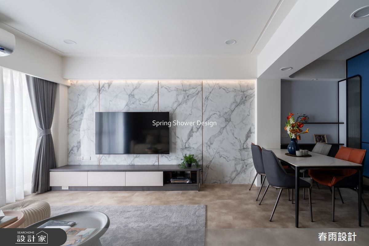 老屋(16~30年)＿現代風客廳餐廳案例圖片＿春雨設計＿春雨_305 慶城街之12