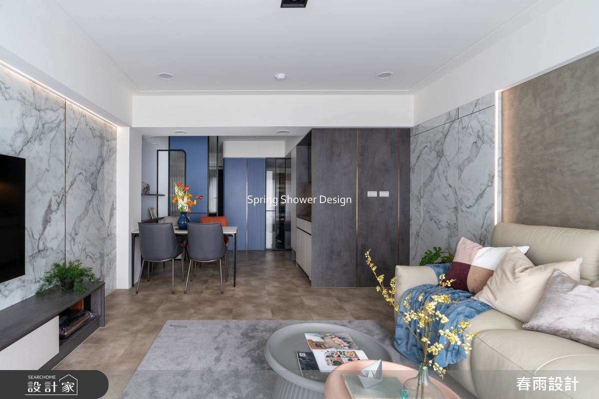 老屋(16~30年)＿現代風客廳餐廳廚房案例圖片＿春雨設計＿春雨_305 慶城街之13