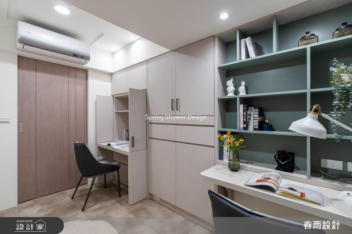 老屋(16~30年)＿現代風書房案例圖片＿春雨設計＿春雨_305 慶城街之20