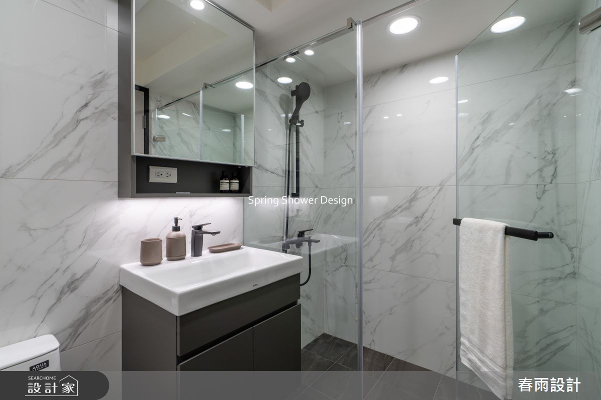 老屋(16~30年)＿現代風浴室案例圖片＿春雨設計＿春雨_305 慶城街之23