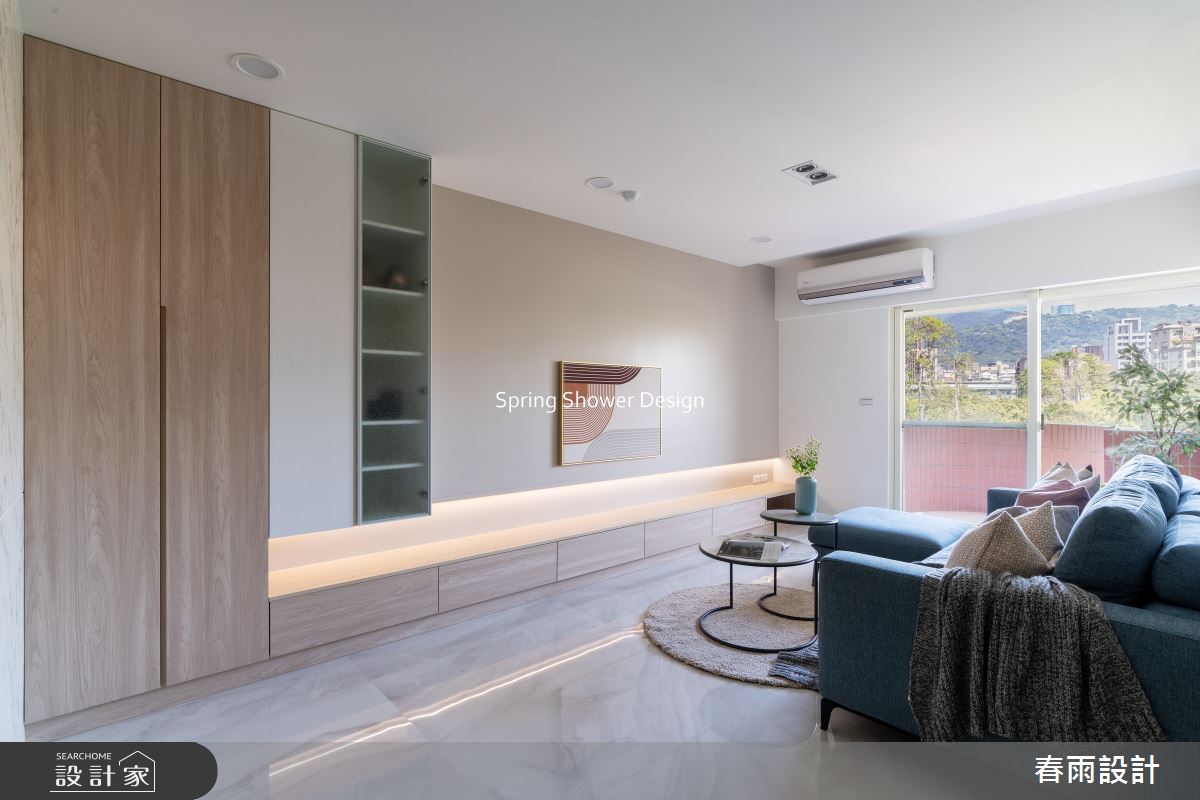 老屋(16~30年)＿現代風客廳案例圖片＿春雨設計＿春雨_306 北投明德路之16