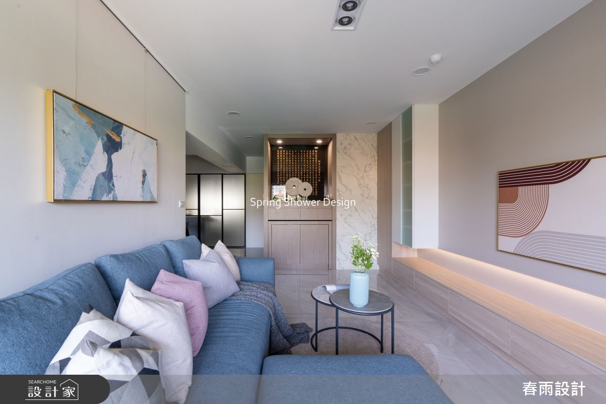 老屋(16~30年)＿現代風客廳案例圖片＿春雨設計＿春雨_306 北投明德路之19