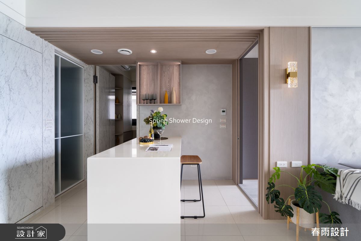 新成屋(5年以下)＿現代風廚房中島案例圖片＿春雨設計＿春雨_308 旺洲逸品之17