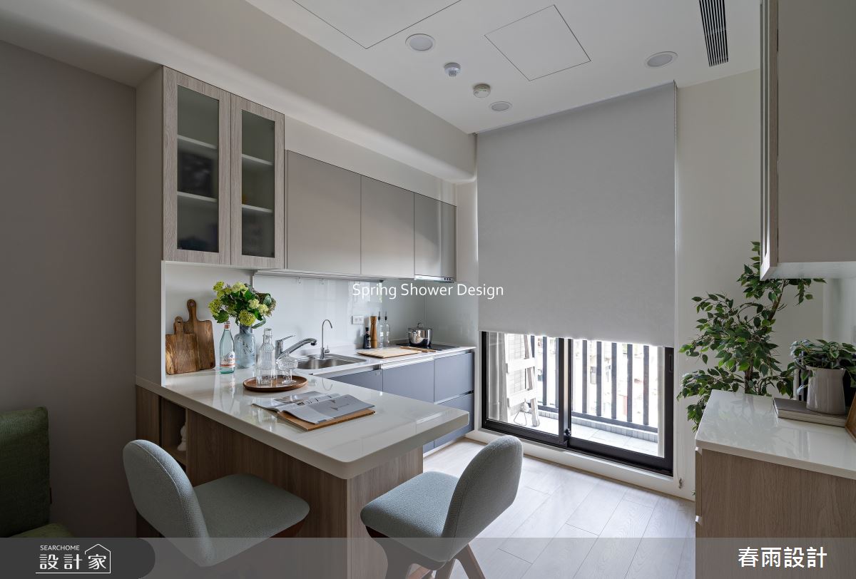 新成屋(5年以下)＿北歐風廚房吧檯中島案例圖片＿春雨設計＿春雨_310 昇陽逸居之12