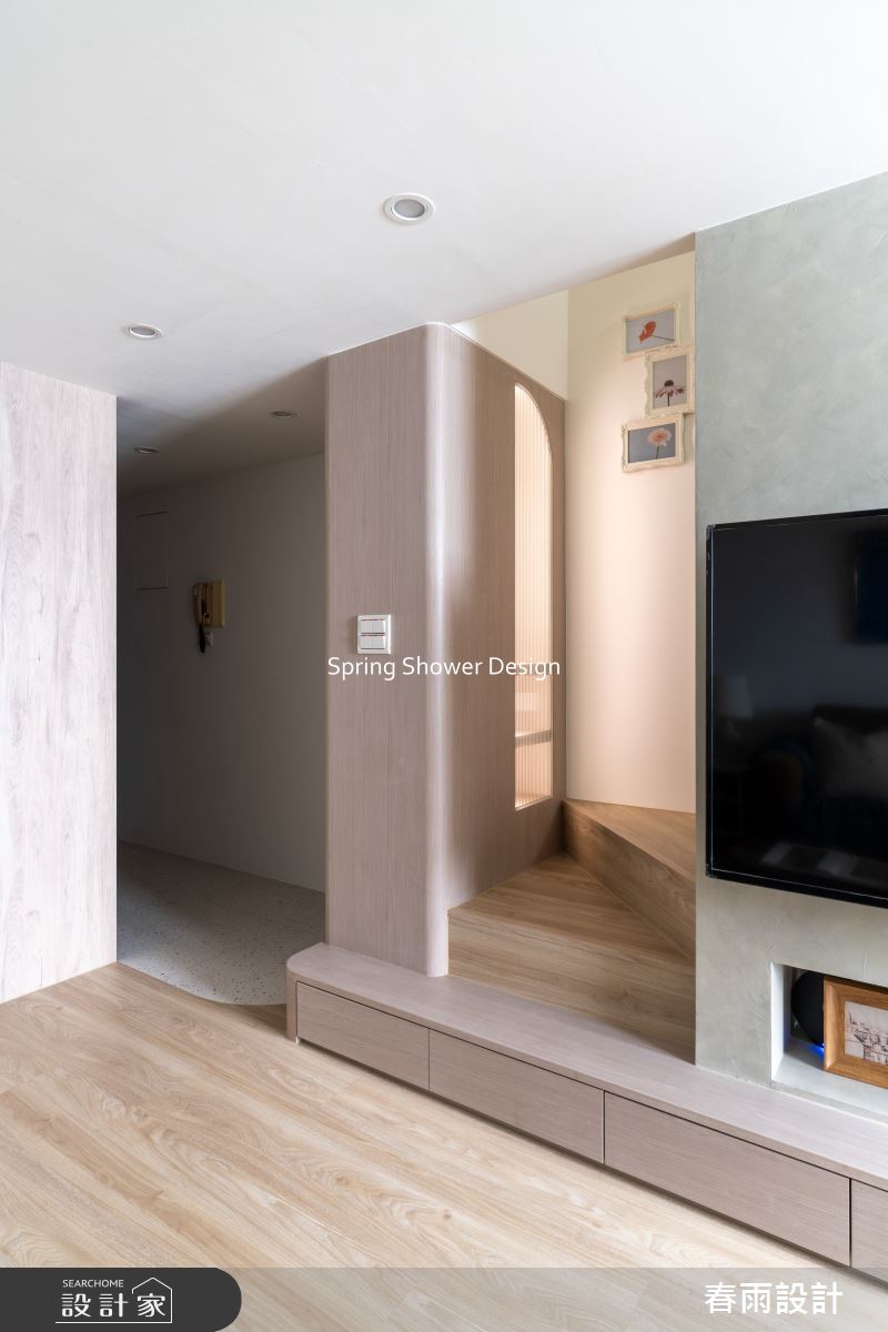 9坪老屋(16~30年)＿北歐風玄關客廳樓梯案例圖片＿春雨設計＿春雨_315 天母羅丹之7