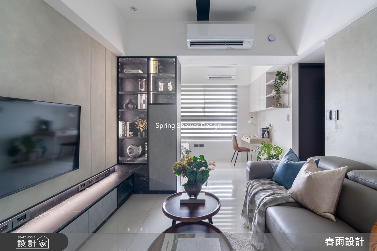 新成屋(5年以下)＿現代風客廳臥室案例圖片＿春雨設計＿春雨_321 閱讀中研之8