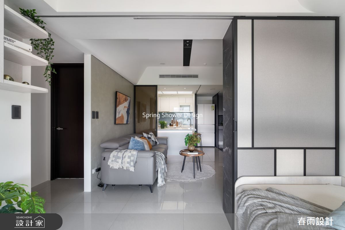 新成屋(5年以下)＿現代風客廳餐廳廚房臥室中島案例圖片＿春雨設計＿春雨_321 閱讀中研之15