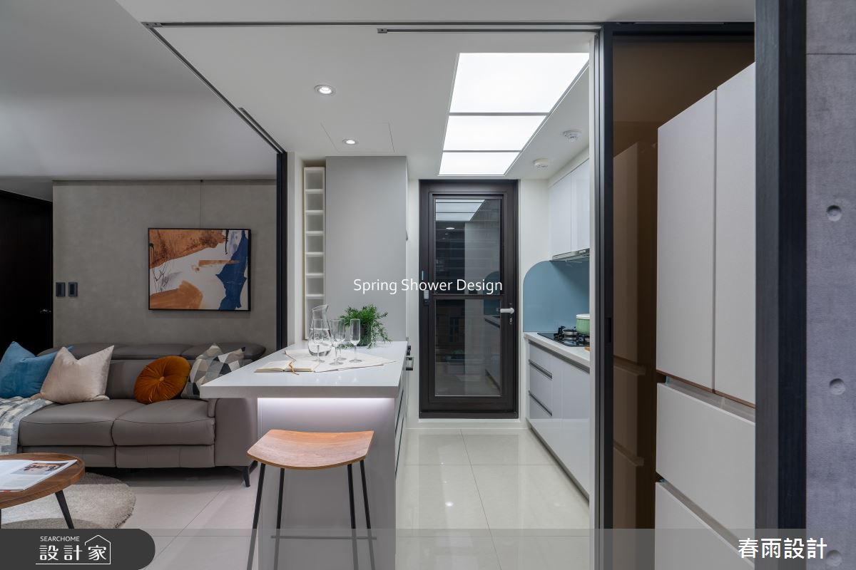 新成屋(5年以下)＿現代風客廳廚房吧檯中島案例圖片＿春雨設計＿春雨_321 閱讀中研之20