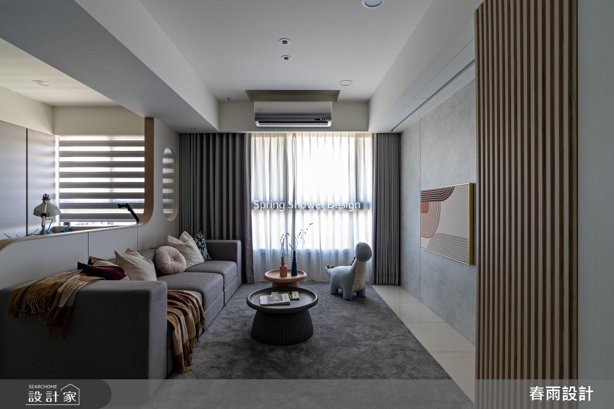 新成屋(5年以下)＿現代風客廳案例圖片＿春雨設計＿春雨_322 築億海格桃園之10