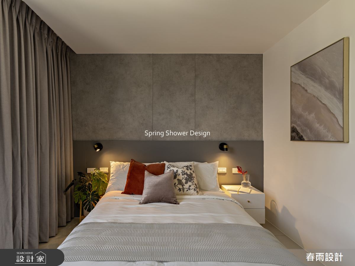 新成屋(5年以下)＿現代風臥室案例圖片＿春雨設計＿春雨_322 築億海格桃園之27