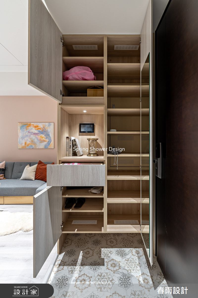新成屋(5年以下)＿北歐風玄關案例圖片＿春雨設計＿春雨_326 亞昕淳白之2