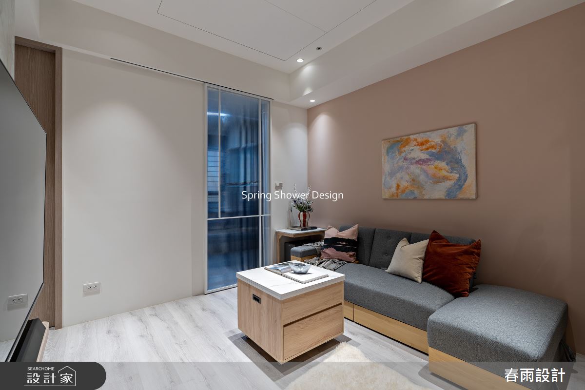 新成屋(5年以下)＿北歐風客廳案例圖片＿春雨設計＿春雨_326 亞昕淳白之3