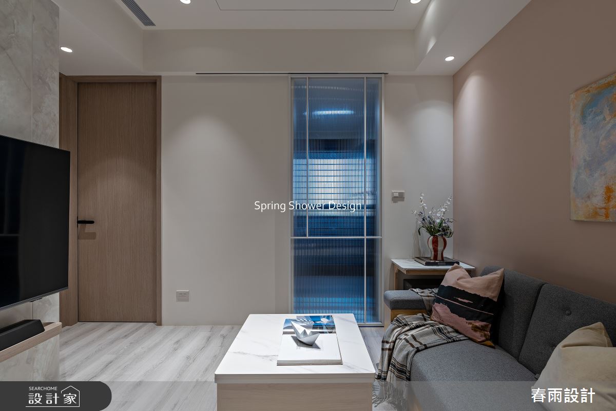 新成屋(5年以下)＿北歐風客廳案例圖片＿春雨設計＿春雨_326 亞昕淳白之4