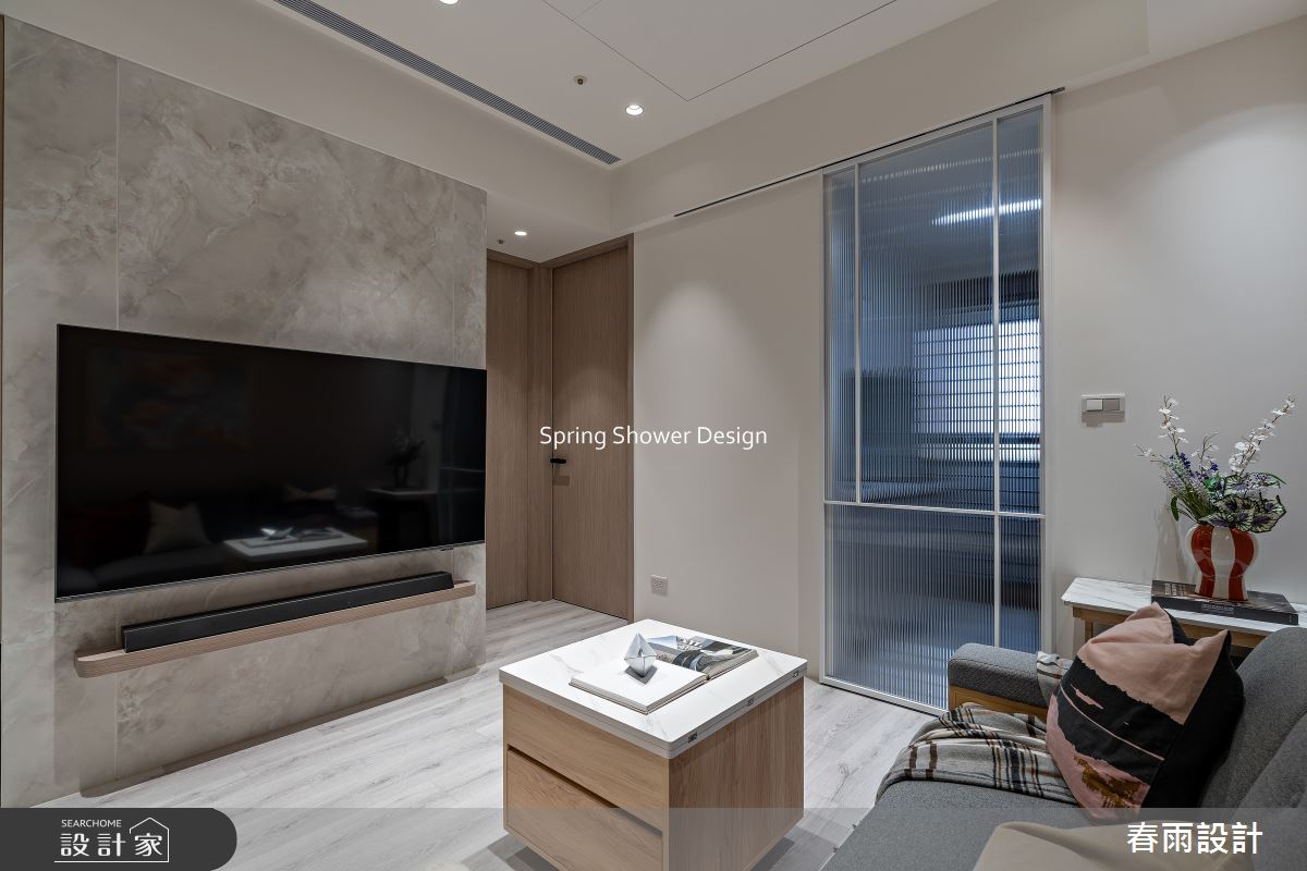 新成屋(5年以下)＿北歐風客廳案例圖片＿春雨設計＿春雨_326 亞昕淳白之5