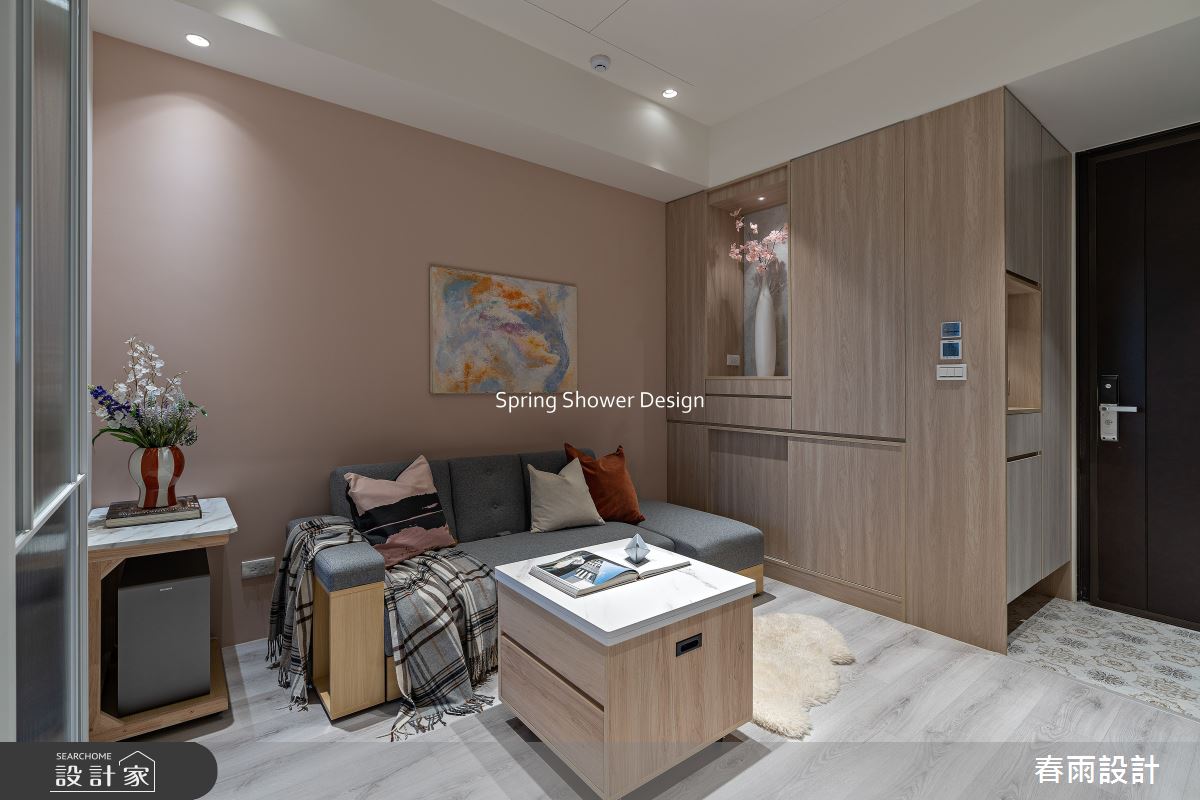 新成屋(5年以下)＿北歐風玄關客廳案例圖片＿春雨設計＿春雨_326 亞昕淳白之9