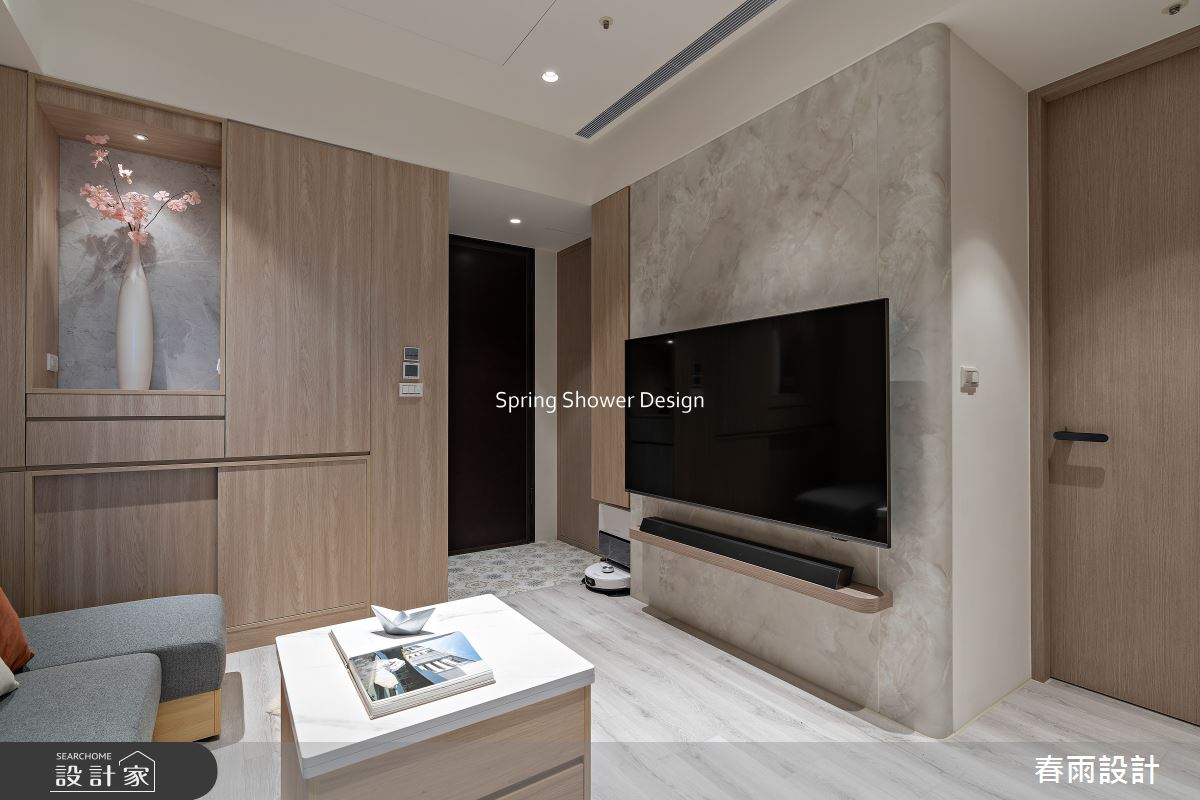 新成屋(5年以下)＿北歐風玄關客廳案例圖片＿春雨設計＿春雨_326 亞昕淳白之10