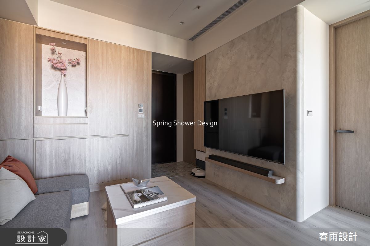 新成屋(5年以下)＿北歐風客廳案例圖片＿春雨設計＿春雨_326 亞昕淳白之11