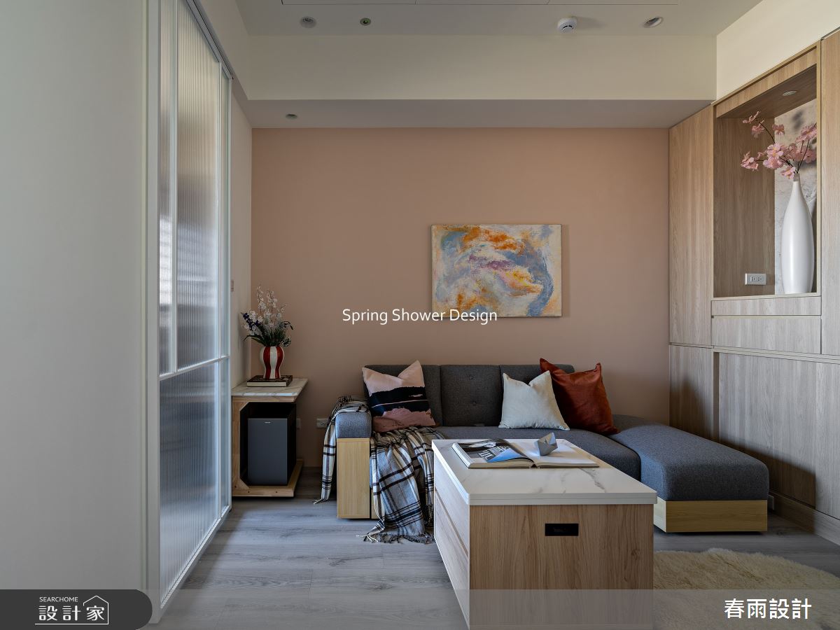 新成屋(5年以下)＿北歐風客廳案例圖片＿春雨設計＿春雨_326 亞昕淳白之12