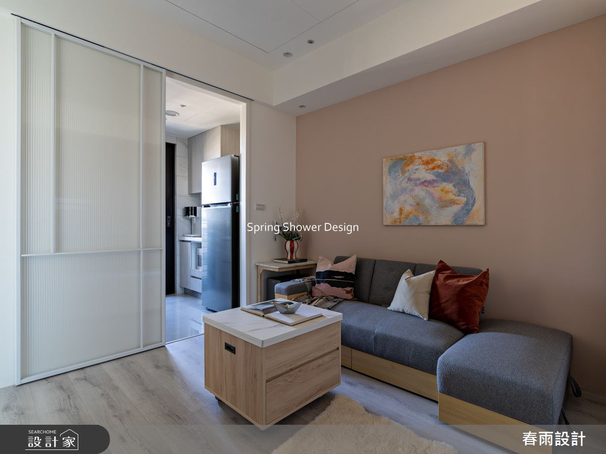 新成屋(5年以下)＿北歐風客廳廚房案例圖片＿春雨設計＿春雨_326 亞昕淳白之14
