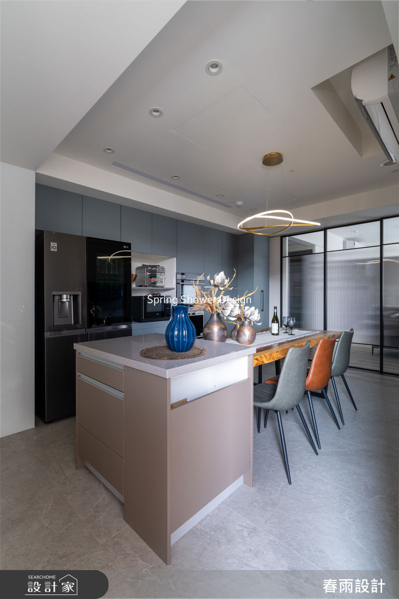 新成屋(5年以下)＿現代風餐廳廚房中島案例圖片＿春雨設計＿春雨_329 苗栗百檠四季之18