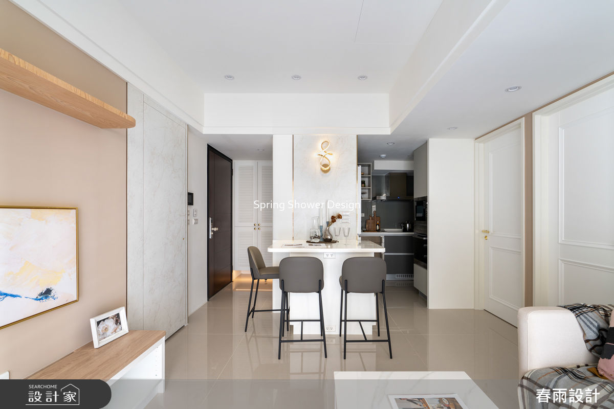 新成屋(5年以下)＿美式風玄關客廳餐廳廚房案例圖片＿春雨設計＿春雨_330 沅林築青之17