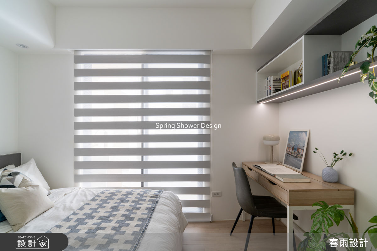 新成屋(5年以下)＿美式風臥室案例圖片＿春雨設計＿春雨_330 沅林築青之24