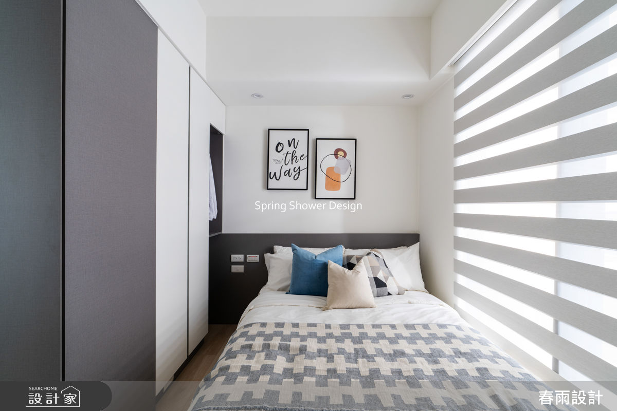 新成屋(5年以下)＿美式風臥室案例圖片＿春雨設計＿春雨_330 沅林築青之25