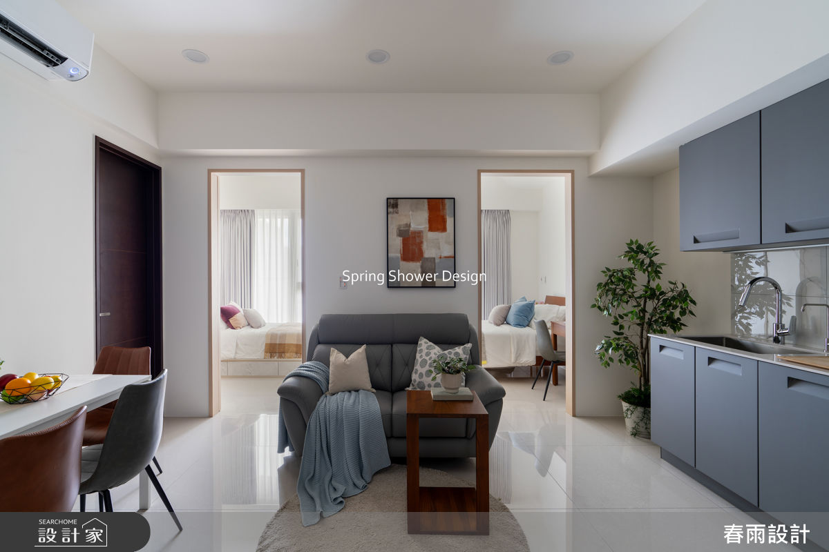 新成屋(5年以下)＿現代風客廳餐廳廚房臥室案例圖片＿春雨設計＿春雨_331 信松廣場2之6
