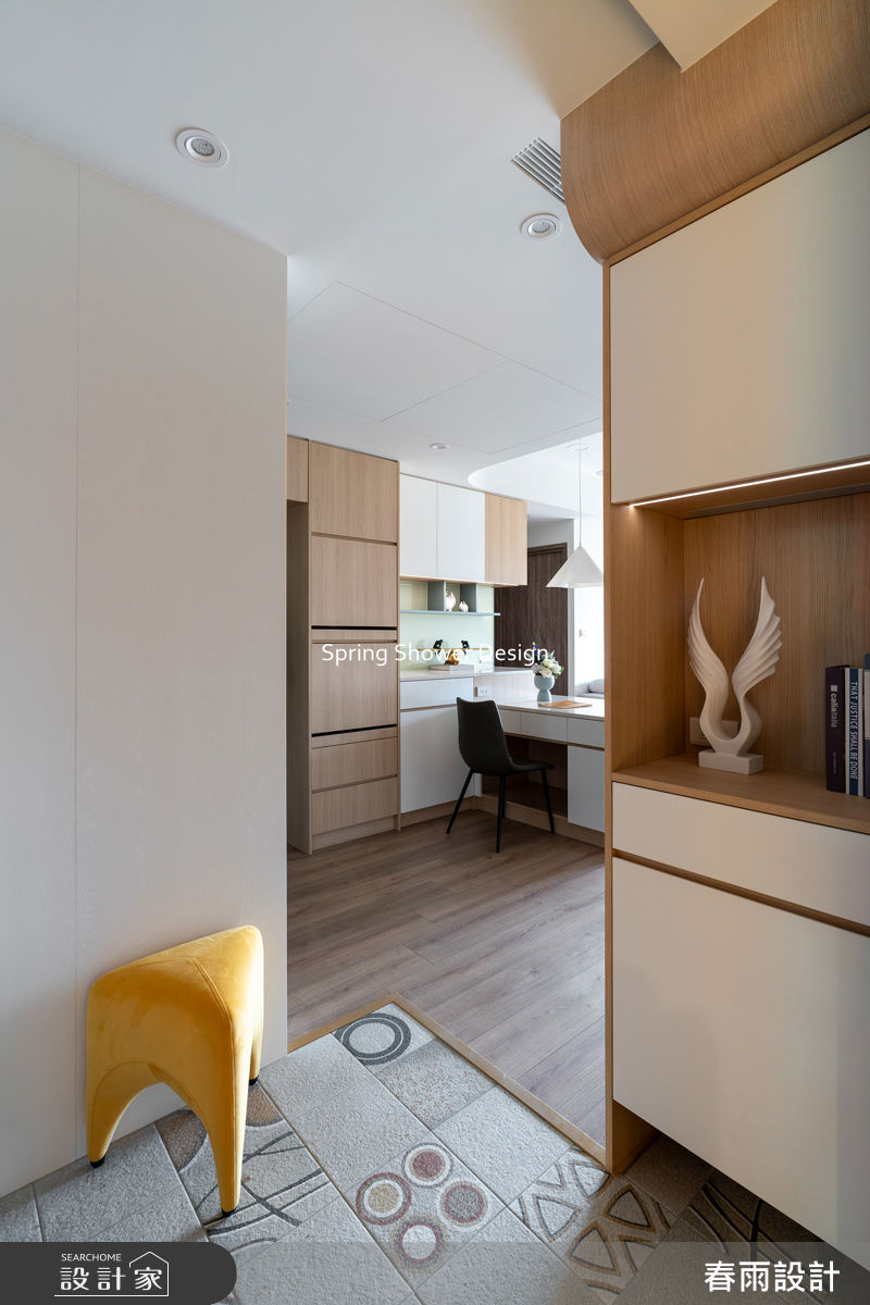 新成屋(5年以下)＿現代風玄關案例圖片＿春雨設計＿春雨_332 台中心之所向之1