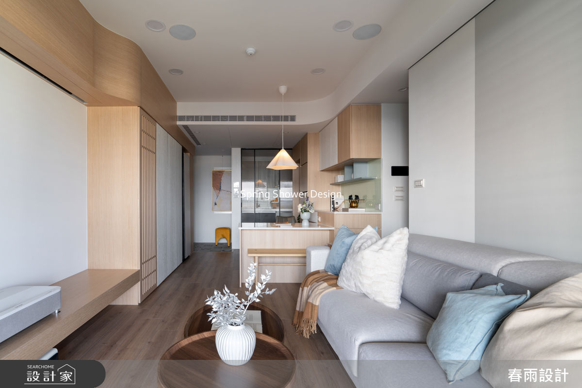 新成屋(5年以下)＿現代風玄關客廳餐廳廚房案例圖片＿春雨設計＿春雨_332 台中心之所向之11