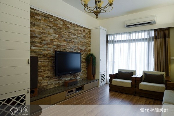 31坪新成屋(5年以下)＿美式風客廳案例圖片＿當代空間有限公司＿當代_13之5