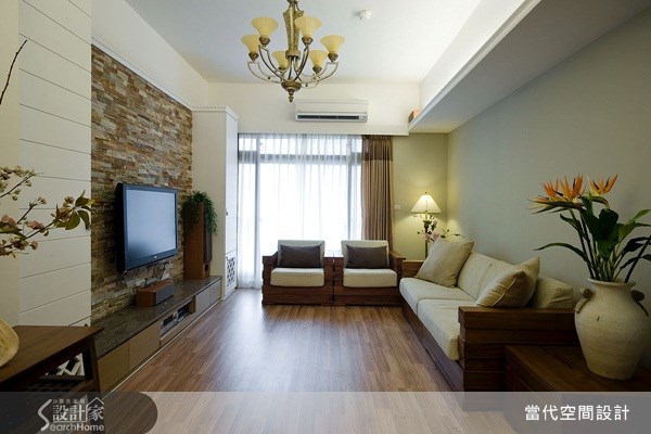 31坪新成屋(5年以下)＿美式風客廳案例圖片＿當代空間有限公司＿當代_13之10