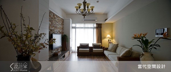31坪新成屋(5年以下)＿美式風客廳案例圖片＿當代空間有限公司＿當代_13之3