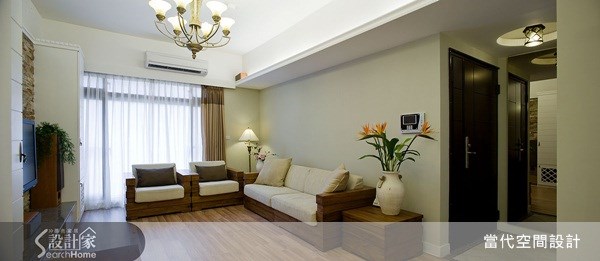 31坪新成屋(5年以下)＿美式風客廳案例圖片＿當代空間有限公司＿當代_13之9