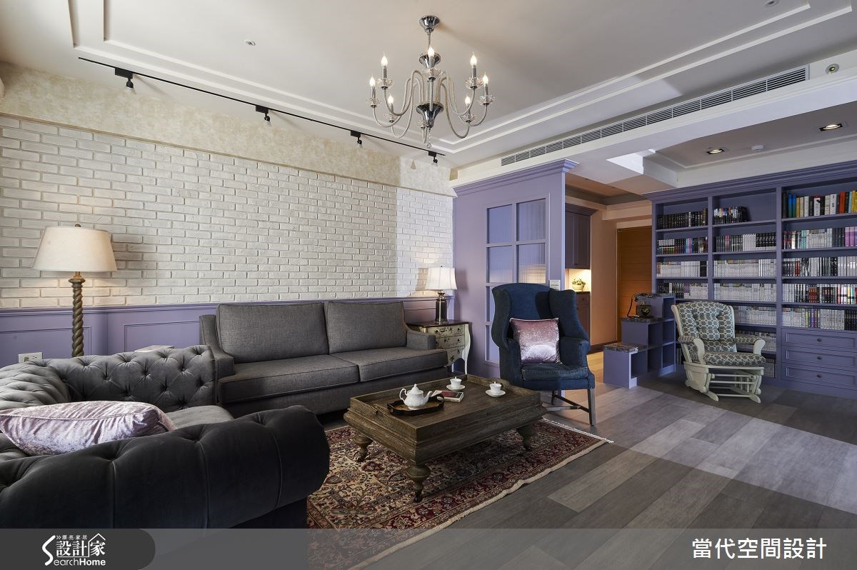 31坪新成屋(5年以下)＿鄉村風客廳案例圖片＿當代空間有限公司＿當代_18之5