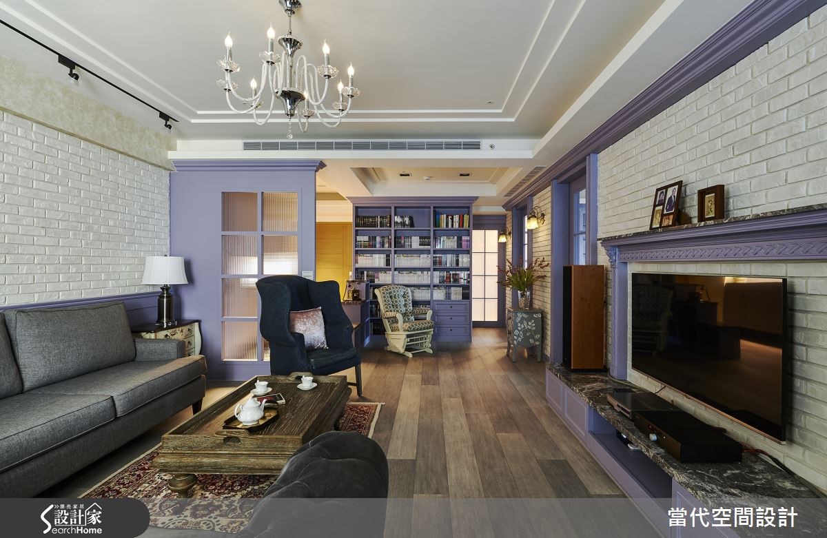 31坪新成屋(5年以下)＿鄉村風客廳案例圖片＿當代空間有限公司＿當代_18之6