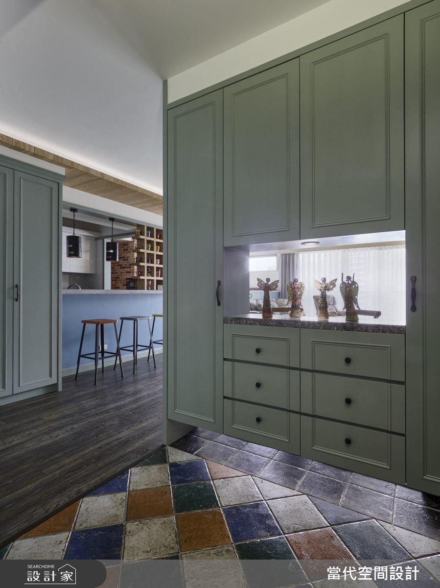 35坪新成屋(5年以下)＿鄉村風玄關案例圖片＿當代空間有限公司＿當代_23之3